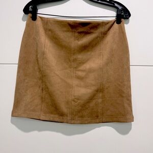 Boutique Brown Suede Mini skirt